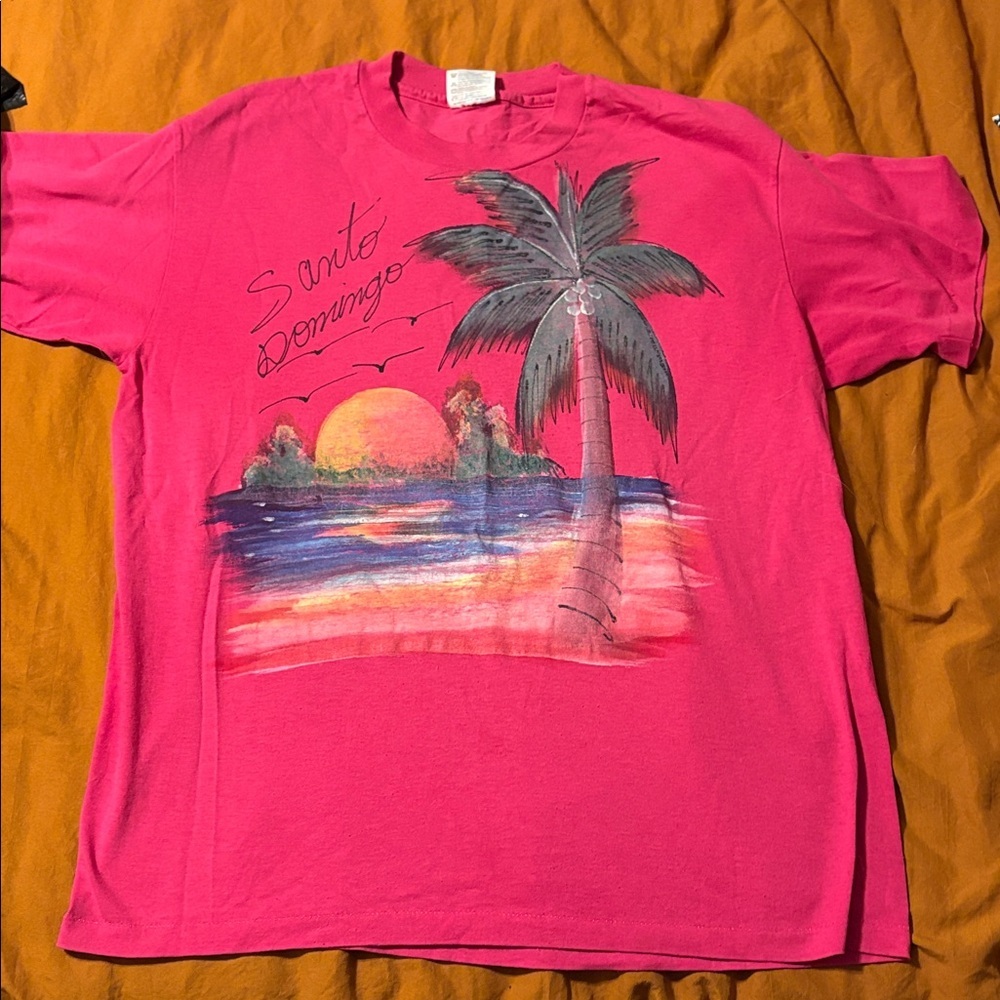 Vintage single stitch Santo Domingo resort wear tshirt